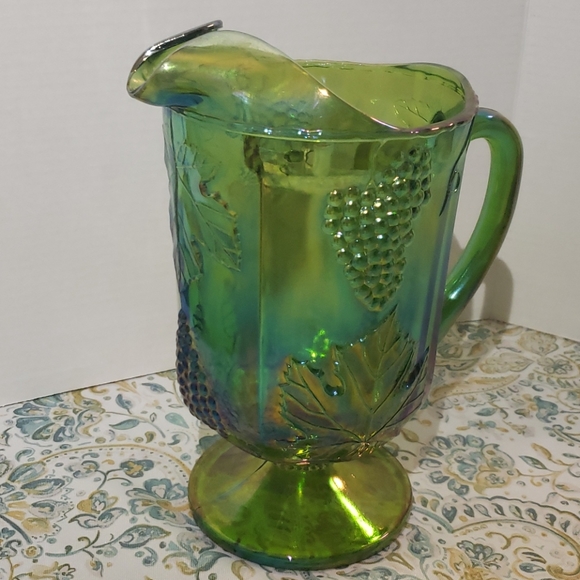 Indiana Carnival Glass Vintage Pitcher EUC - Picture 4 of 8